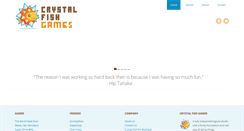 Desktop Screenshot of crystalfishgames.com